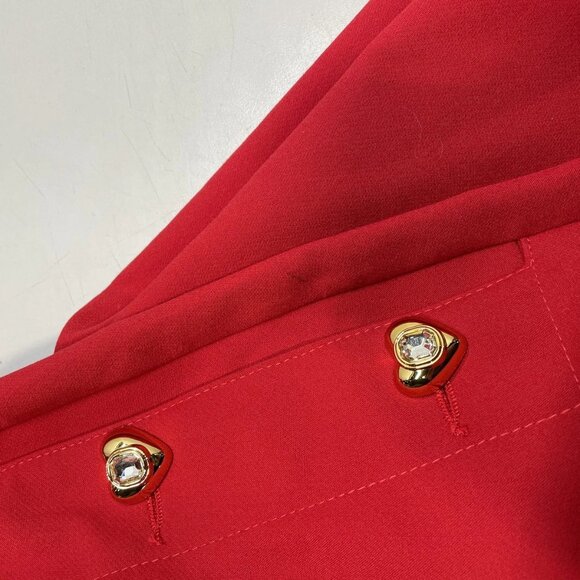 Nocturne Women's Shoulder Pad Mini Dress – Size M – Red - Picture 6 of 11